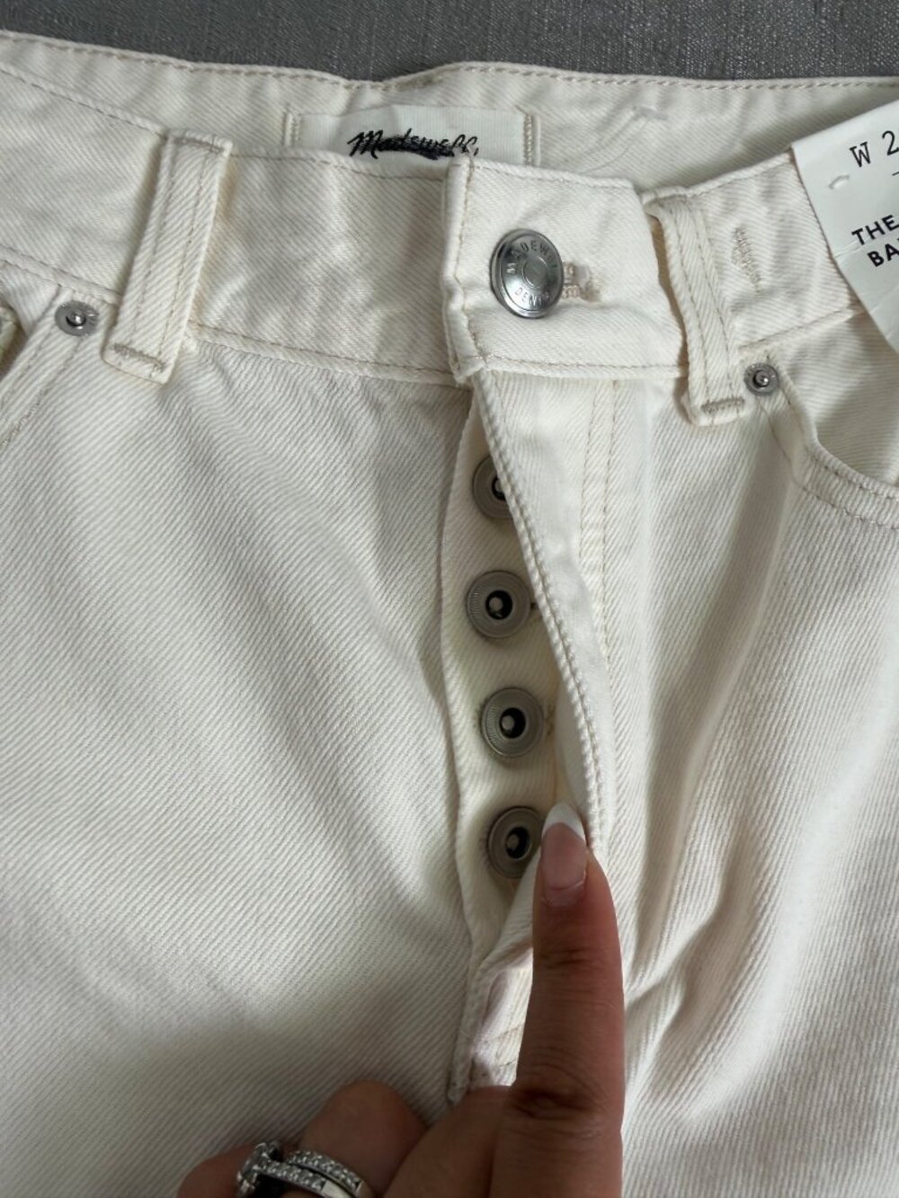 NWT Madewell Darted Barrel Leg Jeans Size 25 Petite Vintage Canvas Preppy Trendy - Picture 7 of 16